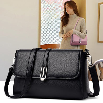Casual PU Microfiber Leather Single Shoulder Crossbody Bag