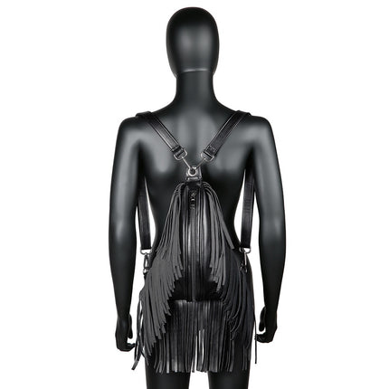 Outdoor Fashionable Tassel Backpack Wallet