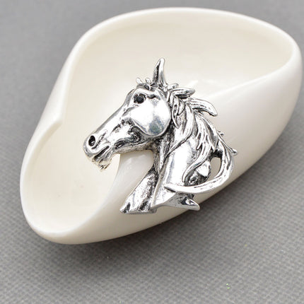 Vintage Fashion Horse Head Men Women Brooch