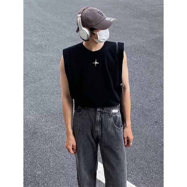 Vest Temperament Youth Popularity Round Neck