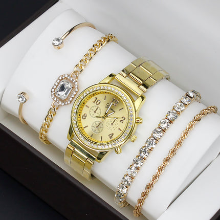 Women's Set With Bracelet 4 Pieces FashionWatch Quartz