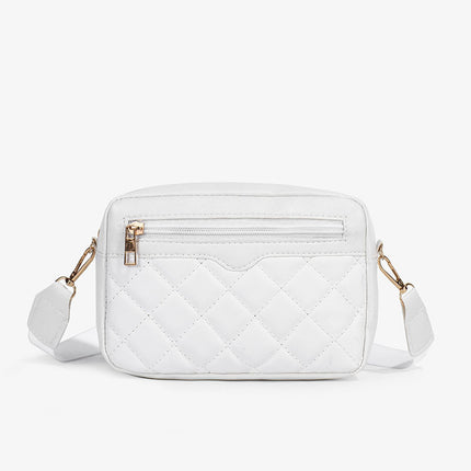 Ladies' Single-shoulder Embroidered Side-pull Crossbody Small Square Bag