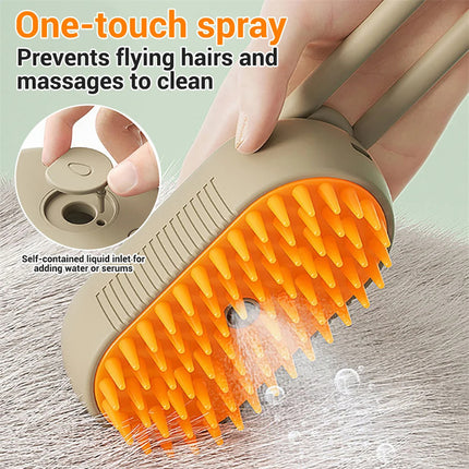 3 In 1 Electric Spray Cat Hair Brushes For Massage