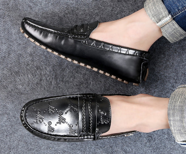 Authentic Leather Loafers Shoes