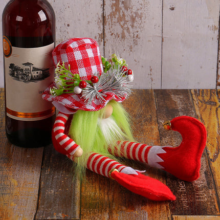 Christmas Long Legs Green Beard Doll Decoration