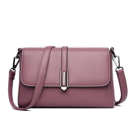 Casual PU Microfiber Leather Single Shoulder Crossbody Bag