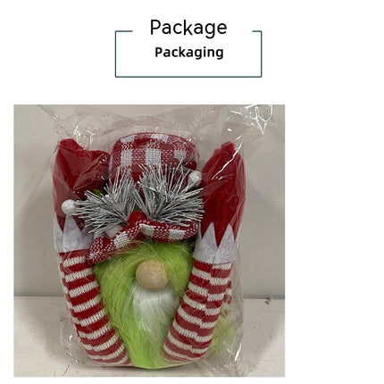 Christmas Long Legs Green Beard Doll Decoration