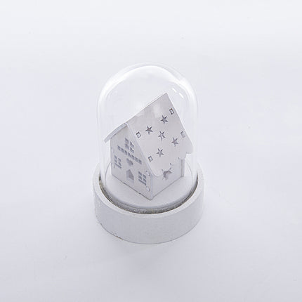 Wooden House Christmas Ornaments