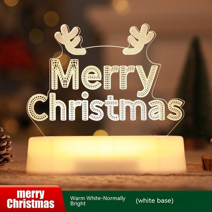 3D Lamp Acrylic LED Night Lights New year