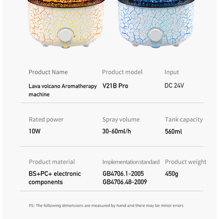 Volcano Humidifier Aromatherapy Machine