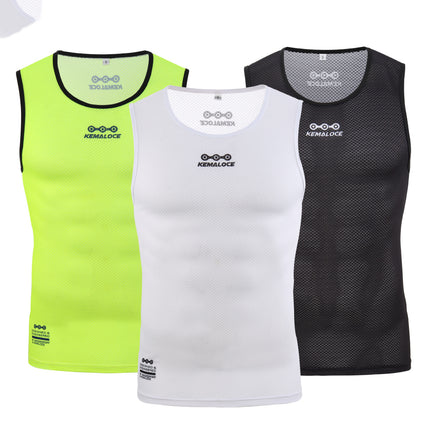 Breathable Men Cycling Base Layer White Cool