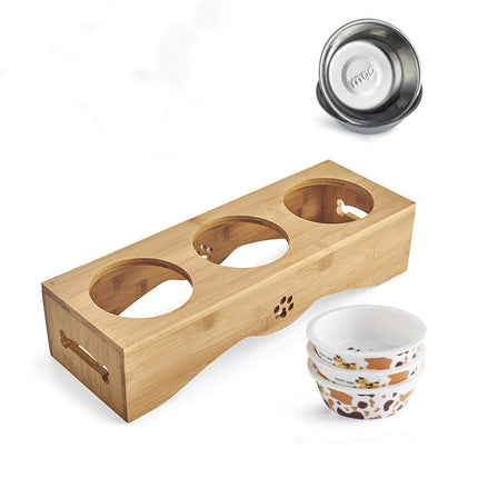 Pet Natural Bamboo Wood Dining Table