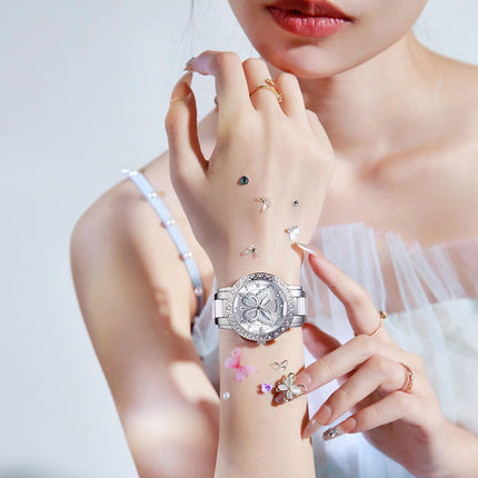 Butterfly Diamond-encrusted Luxury Women's Watch