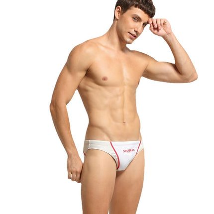 Color Matching Men Swimming Briefs