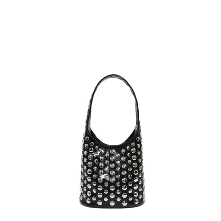 Premium Tortoiseshell Rivet Handbag Bucket
