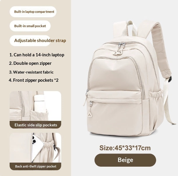 Simple And Versatile High School Student Backpack
