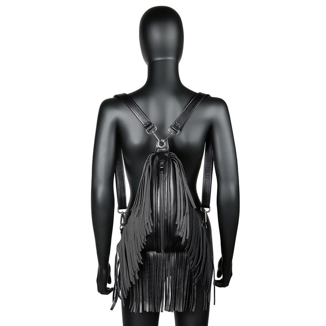 Outdoor Fashionable Tassel Backpack Wallet