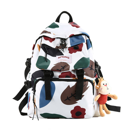 College Student Mori Style Contrast Color Travel Backpack