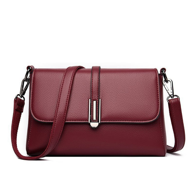Casual PU Microfiber Leather Single Shoulder Crossbody Bag