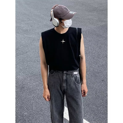 Vest Temperament Youth Popularity Round Neck