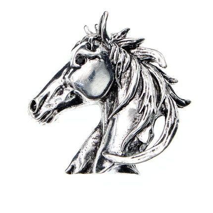 Vintage Fashion Horse Head Men Women Brooch
