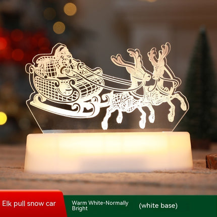 3D Lamp Acrylic LED Night Lights New year