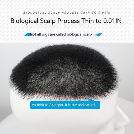 Biological Scalp Men Wig Set