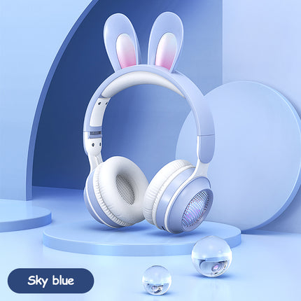 Wireless Rabbit Luminous Extendable Wheat Headphones