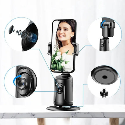 360 Auto Face Tracking Gimbal AI Smart Gimbal Phone Holder