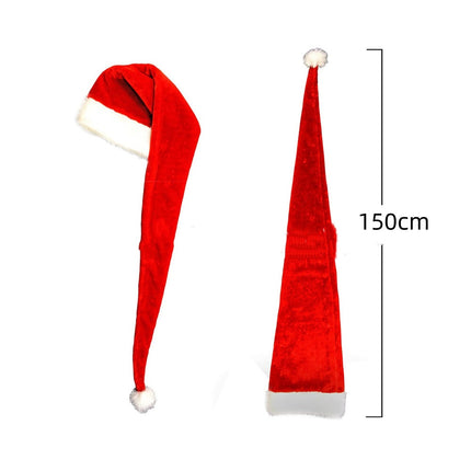 Extra Long Plush Christmas Hat