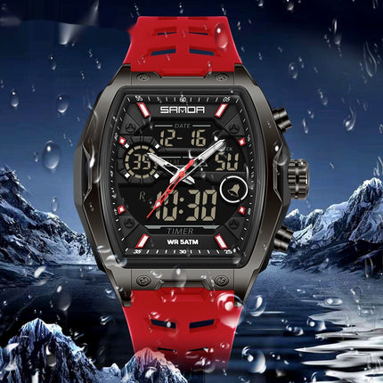 Student multifunction digital sports wristwatch